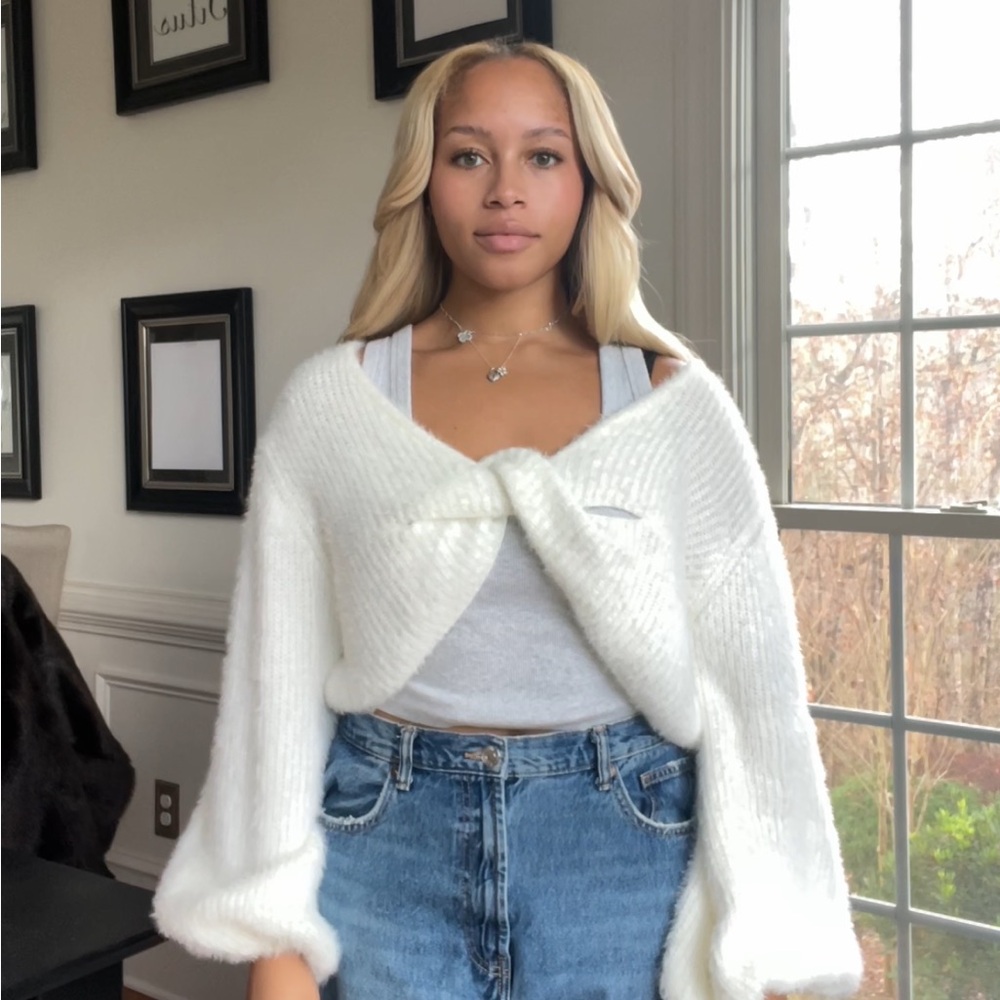 Princess Polly White Knit Sweater